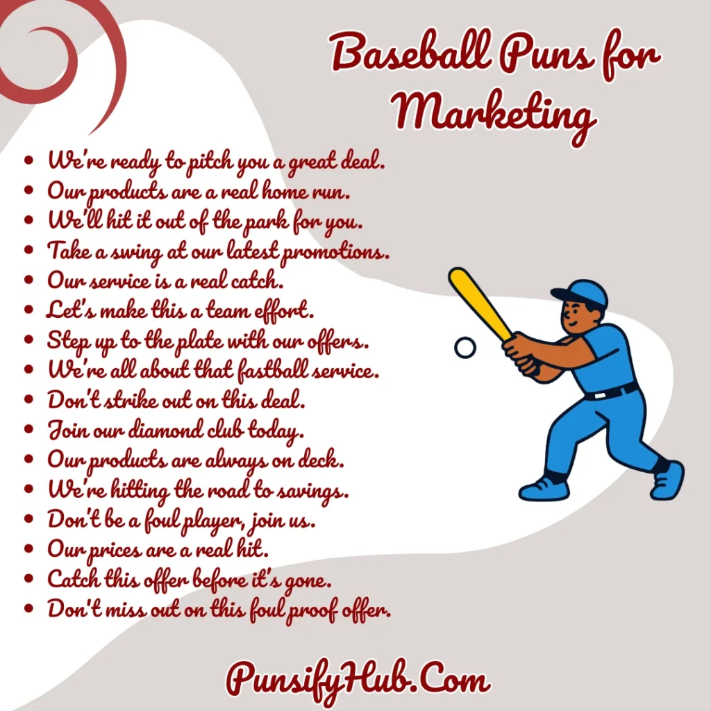 Baseball Puns for Marketing