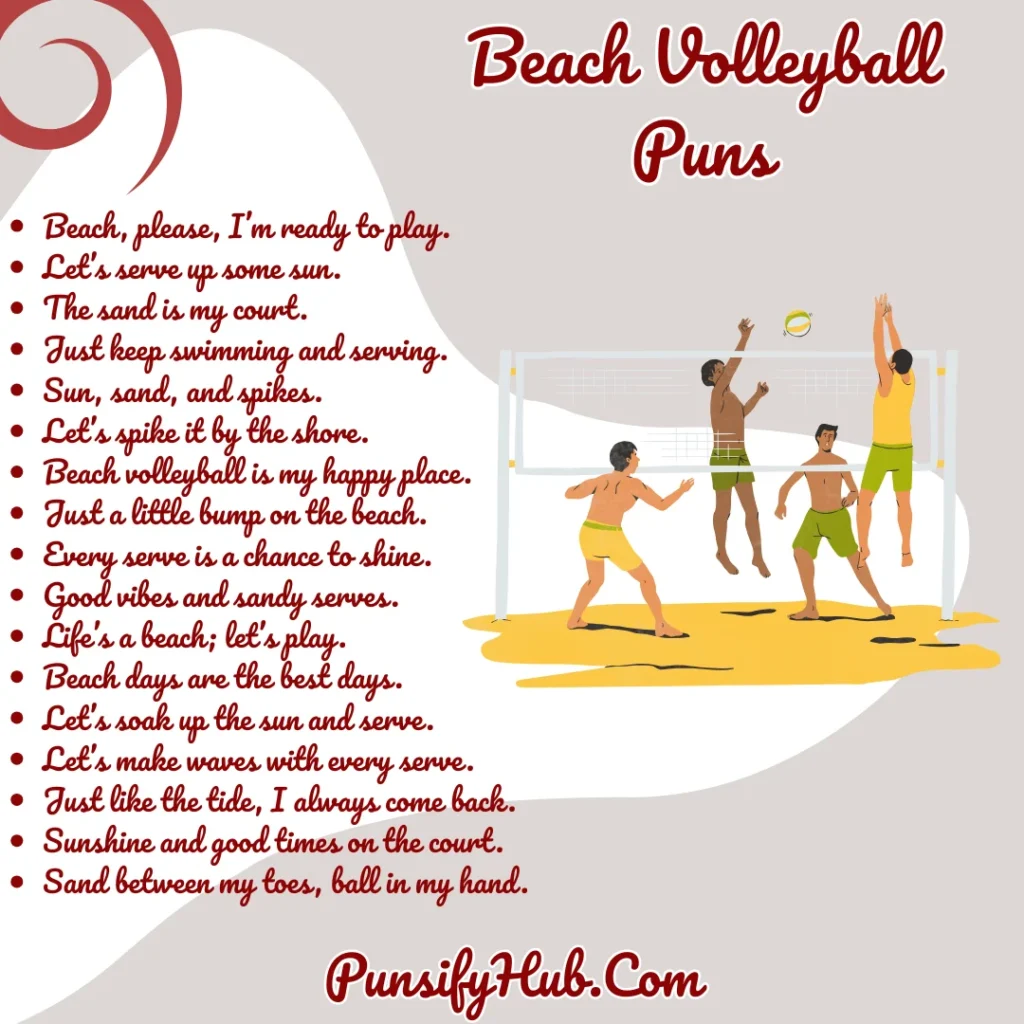 Beach Volleyball Puns