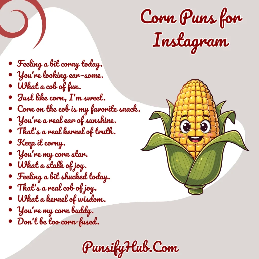 Corn Puns for Instagram