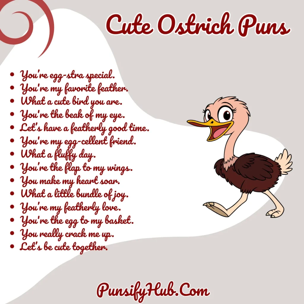 Cute Ostrich Puns
