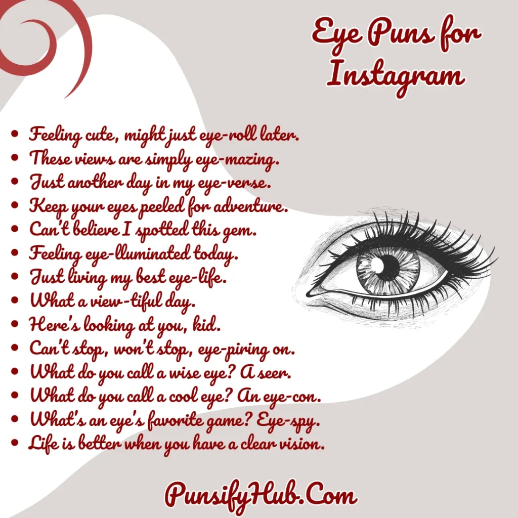 Eye Puns for Instagram
