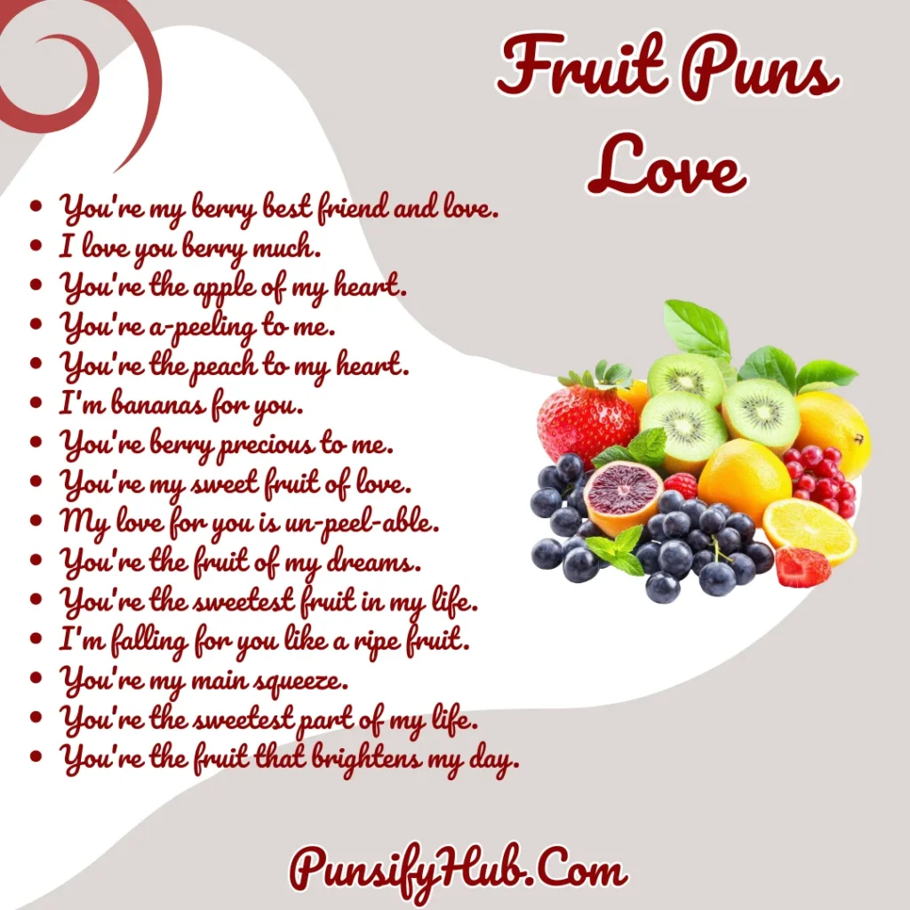 Fruit Puns Love