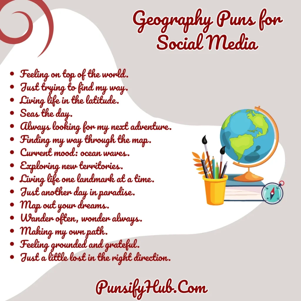 Geography Puns for Social Media