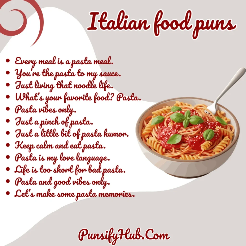 Italian food puns