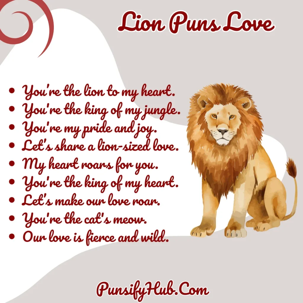 Lion Puns Love