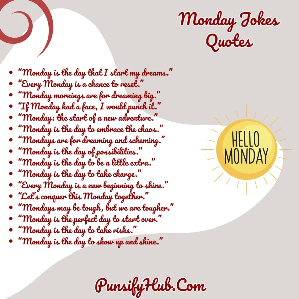 Monday Jokes Quotes
