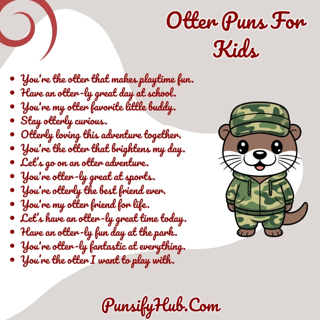 Otter Puns For Kids