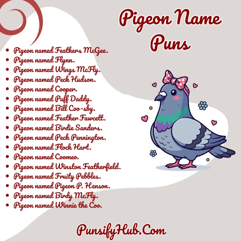 Pigeon Name Puns