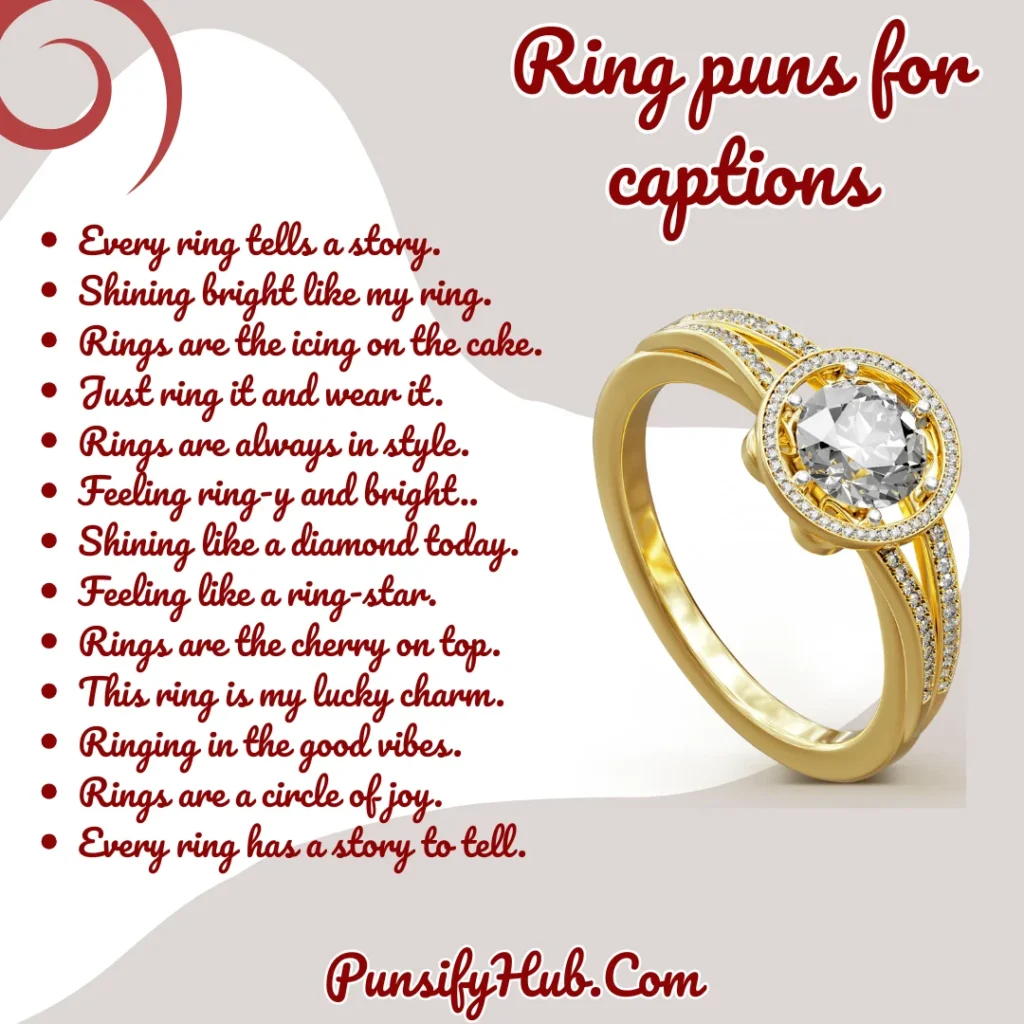 Ring puns for captions