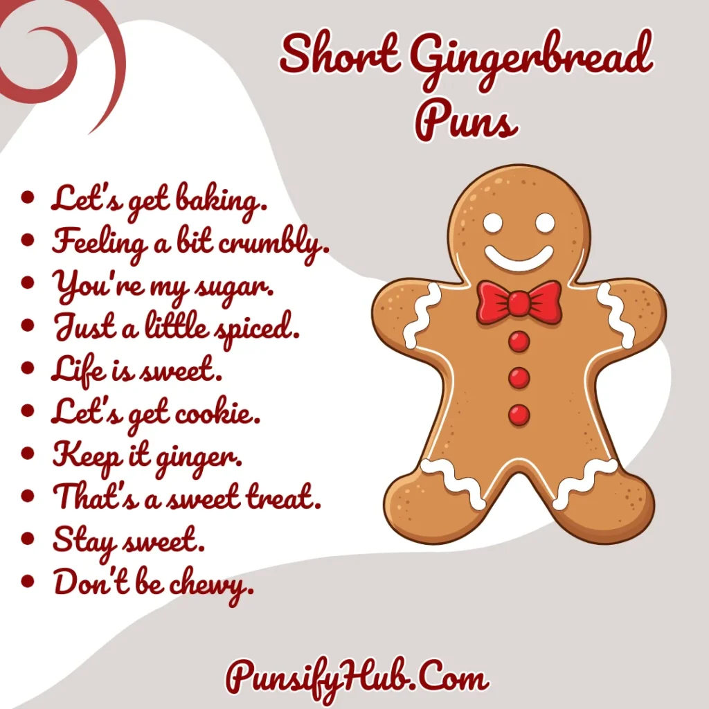 Short Gingerbread Puns