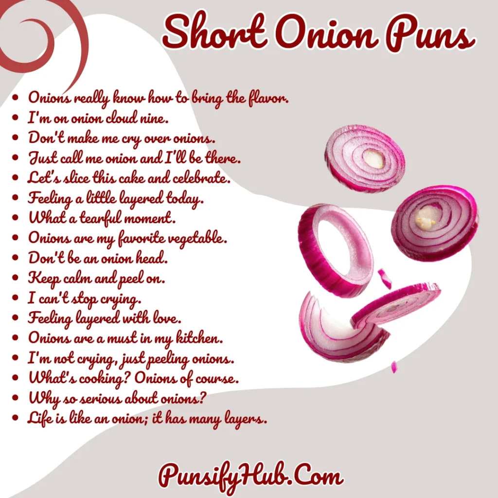 Short Onion Puns