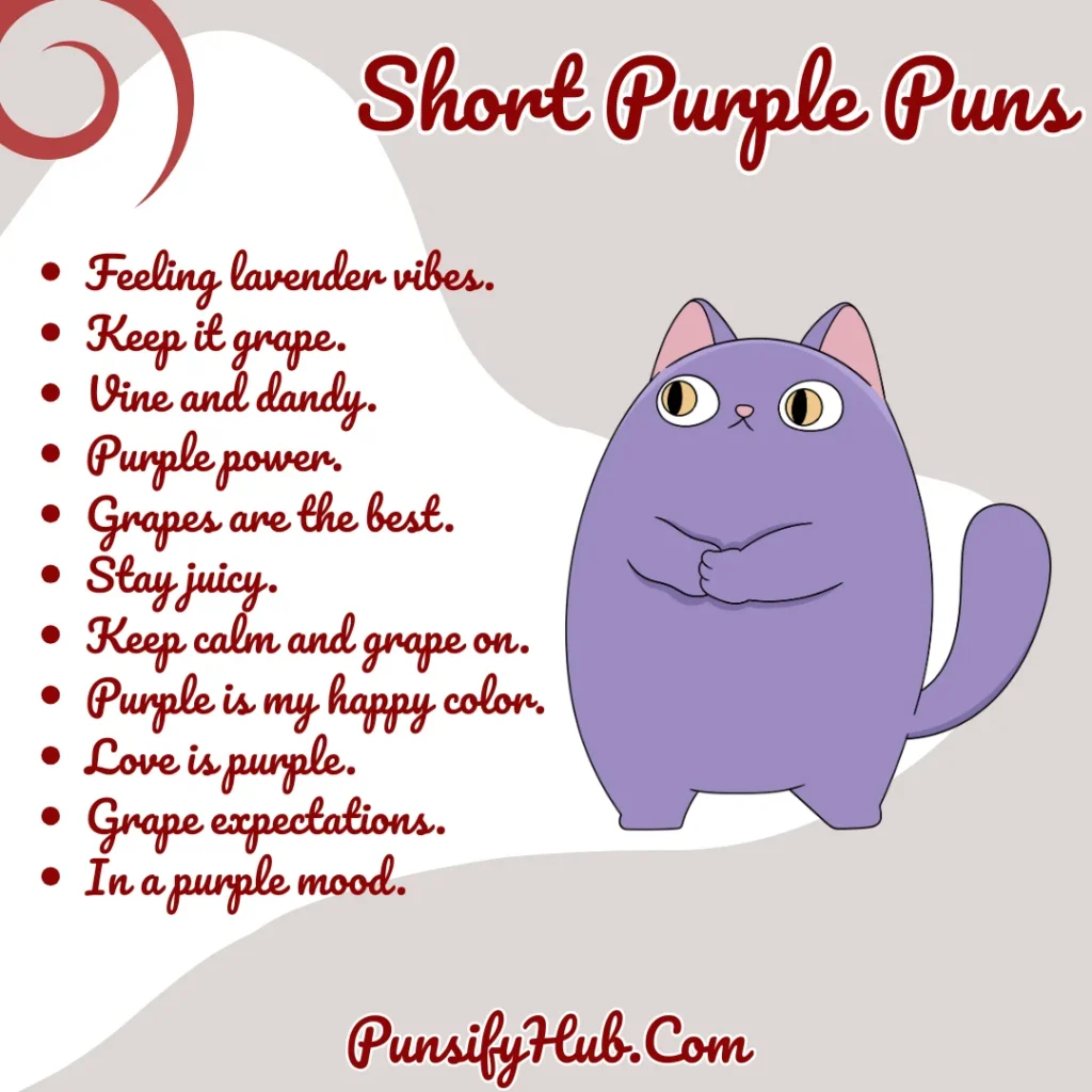 Short Purple Puns