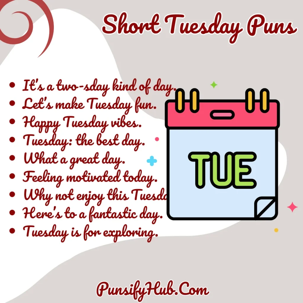 Short Tuesday Puns