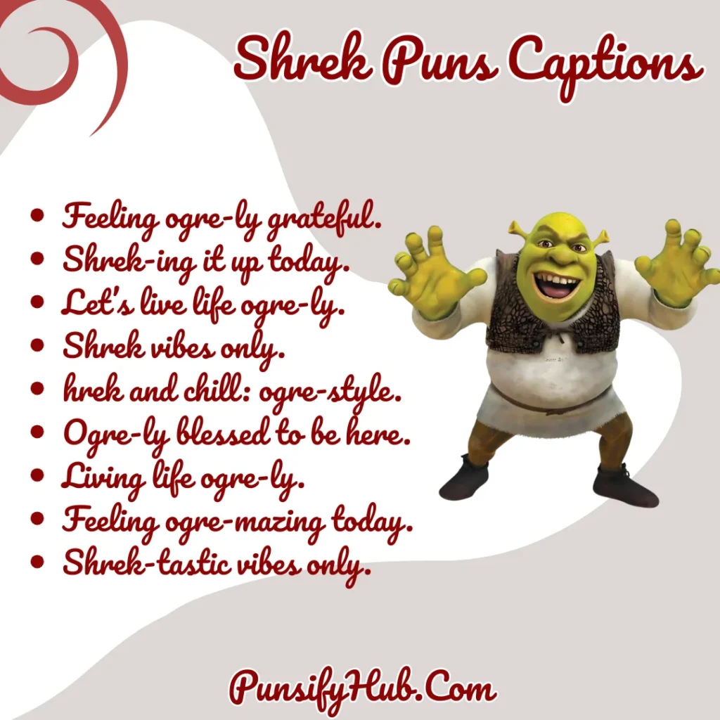 Shrek Puns Captions