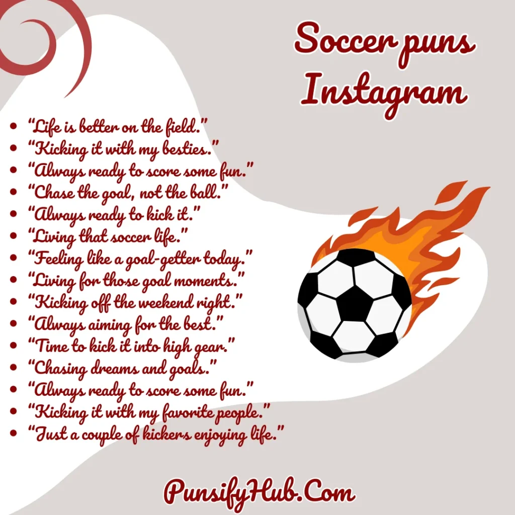 Soccer puns Instagram