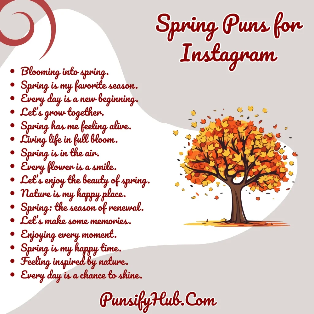 Spring Puns for Instagram