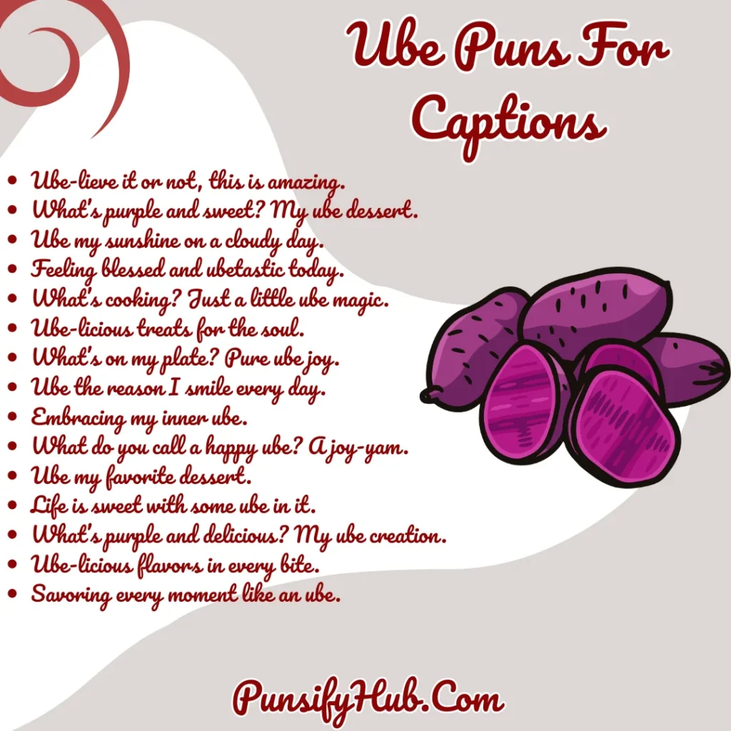Ube Puns For Captions