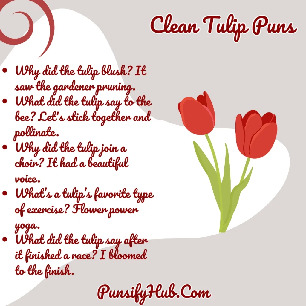 Clean Tulip Puns