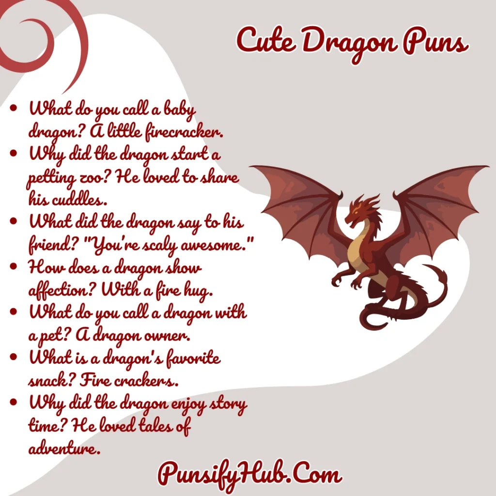 Cute Dragon Puns