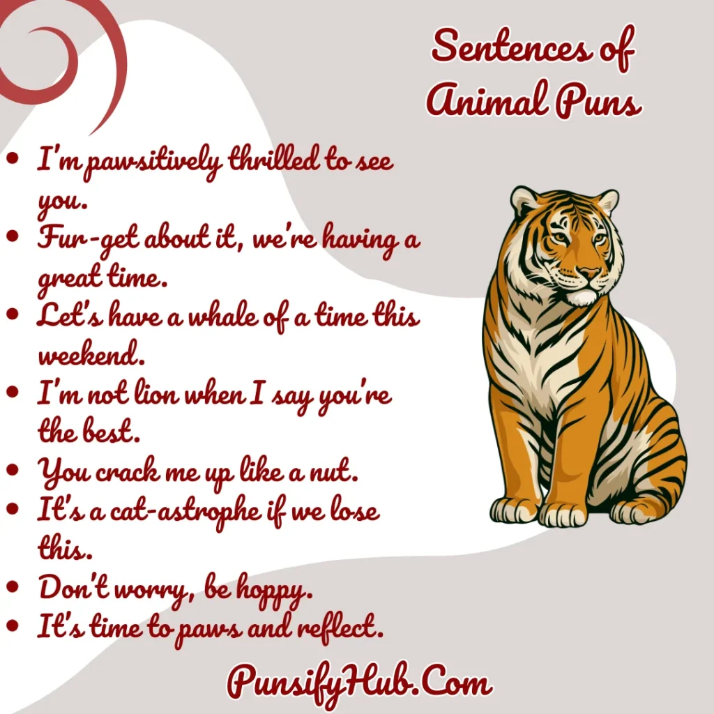 Sentences of Animal Puns