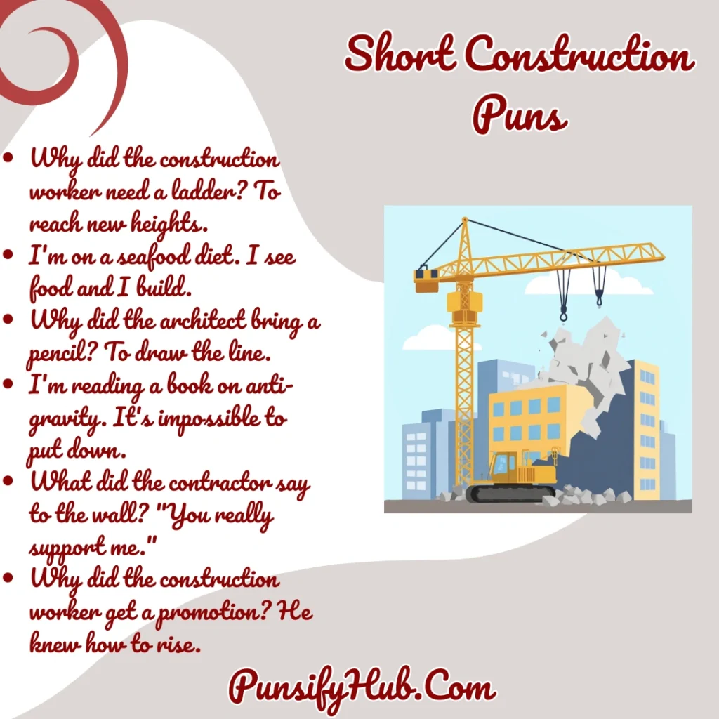 Short Construction Puns
