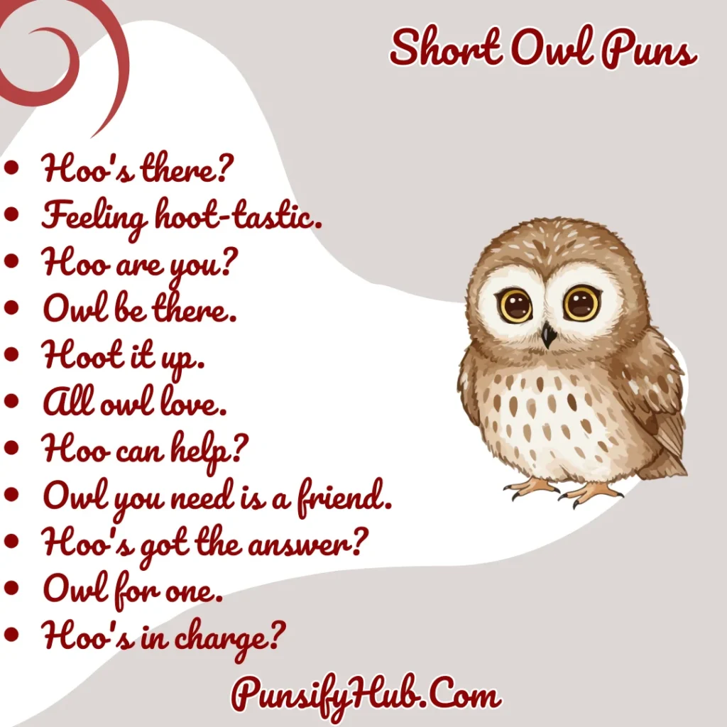Short Owl Puns