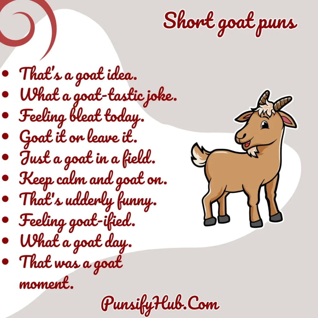 Short goat puns