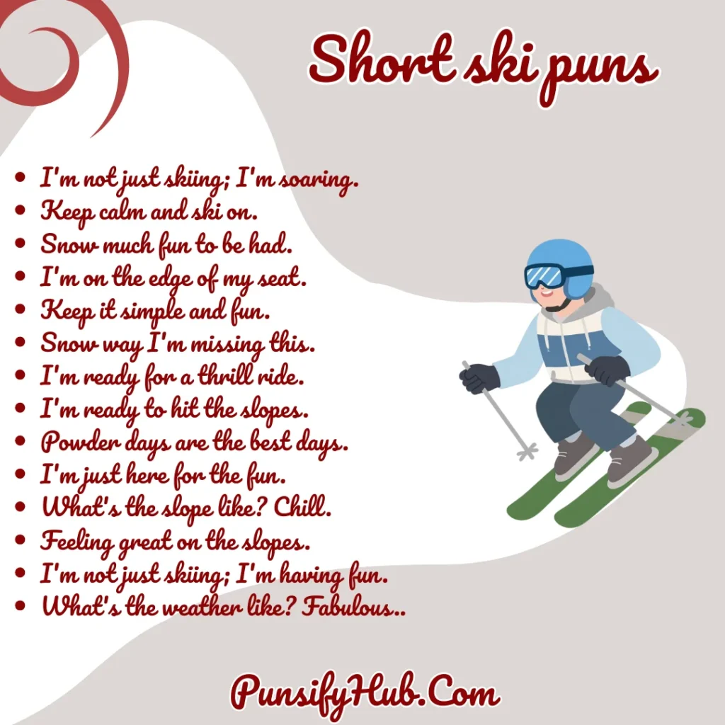 Short ski puns