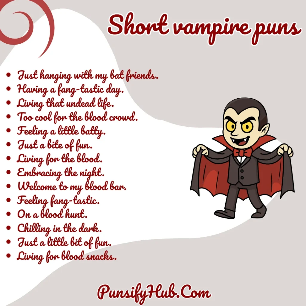 Short vampire puns