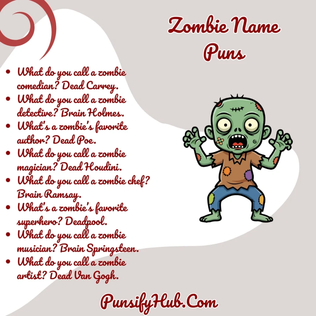 Zombie Name Puns